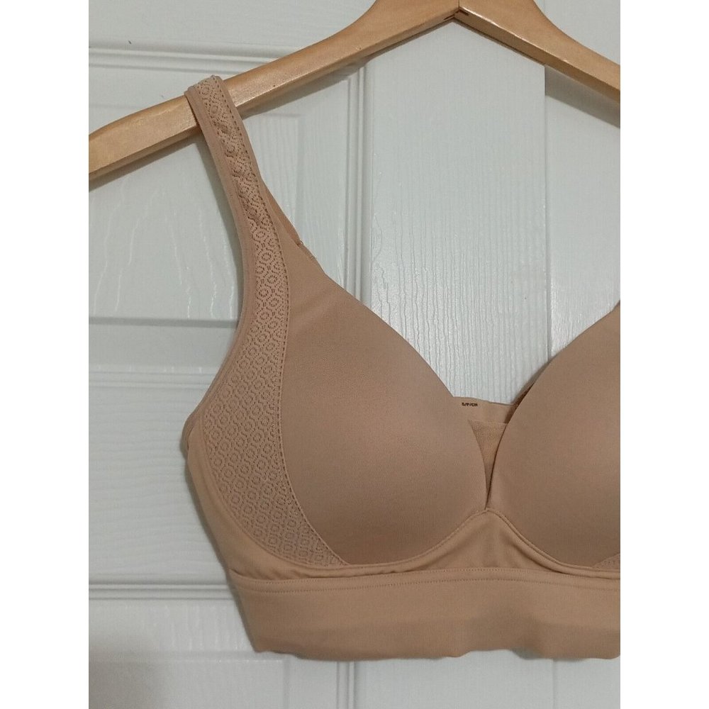 Women's Jockey Beige Adjustable Straps Full Coverage Bra Size Small - Picture 2 of 8